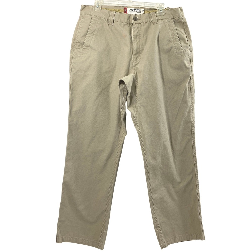 Mountain Khakis Canvas Pants Mens 35 x 31 Gorpcore Tan Outdoors Work Utility